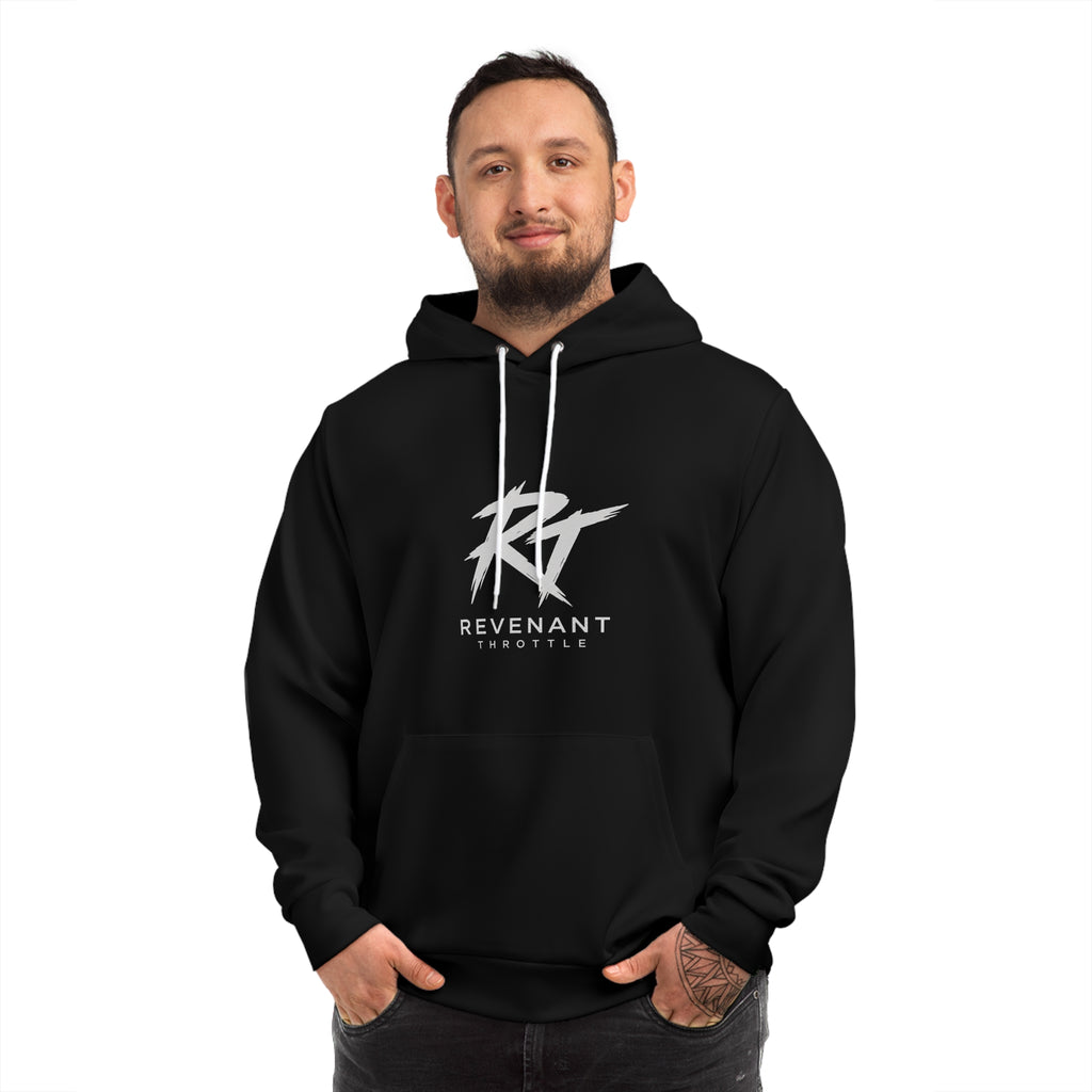 Alpha & Omega Hoodie — Christian Faith Pullover with Cross & 'Revenant' Logo