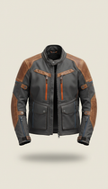 Technical Riding Jacket with Reinforced Panels