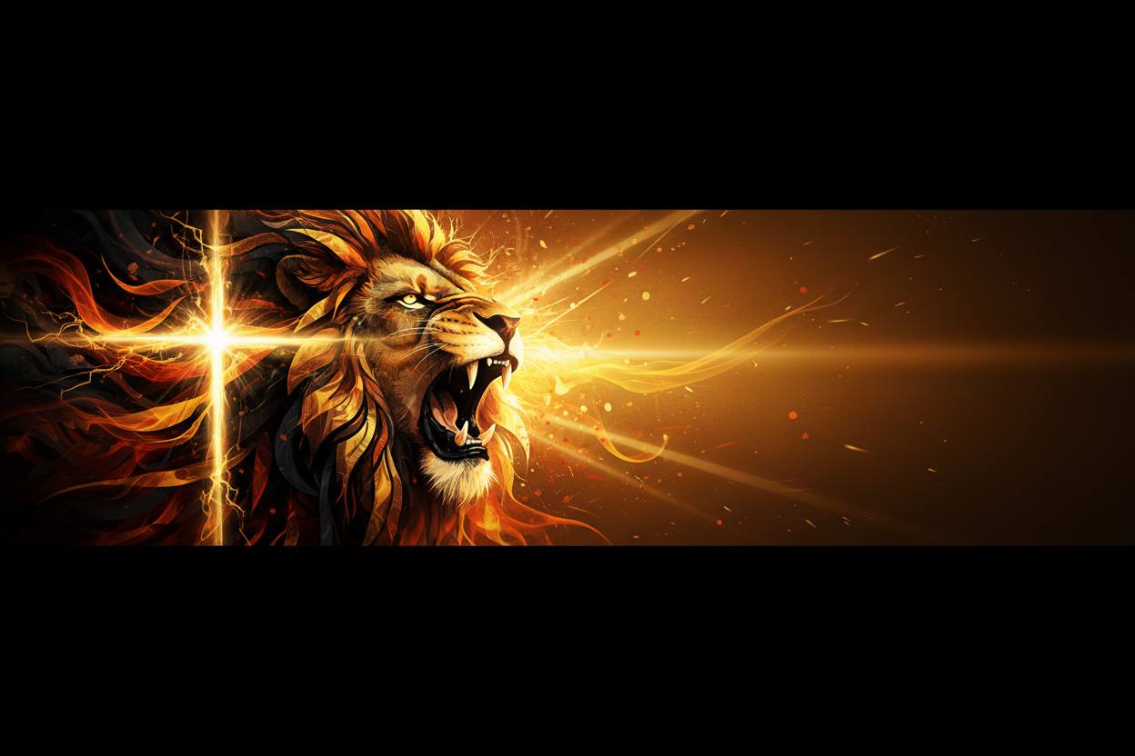 Promotional Lion Banner